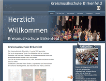 Tablet Screenshot of kreismusikschule-birkenfeld.de